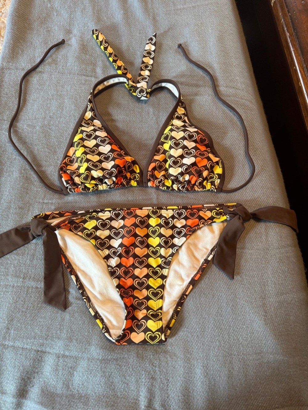 Y2K retro Contour bikini swimsuit. Sz Large